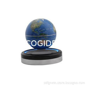 Non-Stop Rotating Magnetic Levitating Globe , 4 Inch Blue L